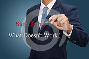 Stop doing what doesn't work