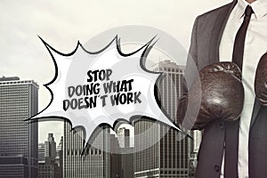 Stop doing what text on speech bubble