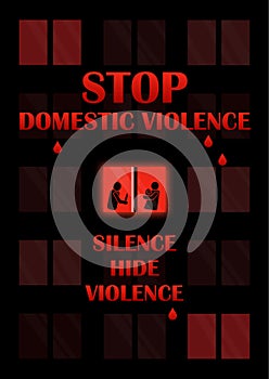 Stop domestic violence poster