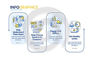 Stop doomsurfing tip for teenagers rectangle infographic template