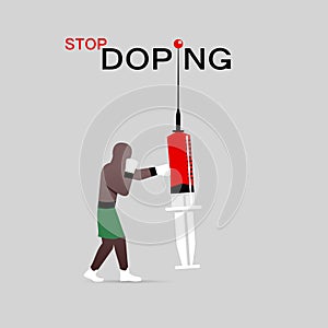 Stop doping icon photo