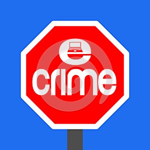 Stop e-crime sign