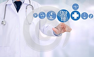 Stop EHF (Ebola hemorrhagic fever) Stop EHF (Ebola hemorrhagic f photo