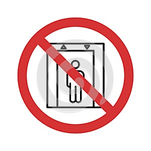 Stop Elevator Isolated Vector icon which can easily modify or edit