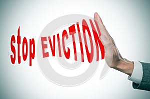 Stop eviction photo