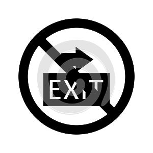 Stop Exit Isolated Vector icon which can easily modify or edit