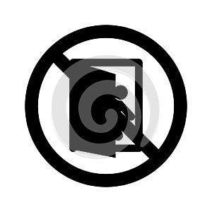 Stop Exit Isolated Vector icon which can easily modify or edit