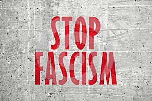 Stop fascism message photo