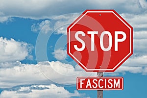 Stop Fascism Sign