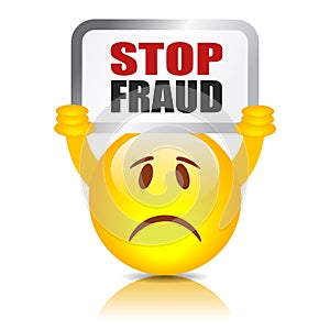 Stop fraud sign