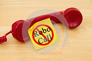 Stop getting a call from a Robocall