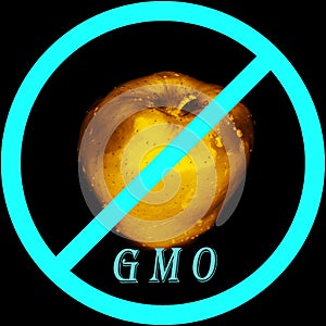 Stop GMO food sign