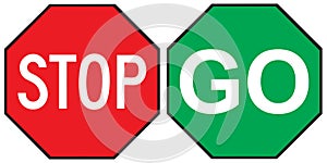 Stop Go sign photo