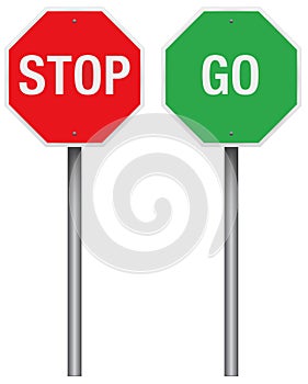 Stop and Go Signs