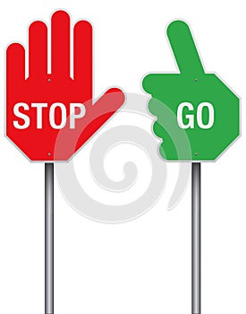 Stop and Go Signs