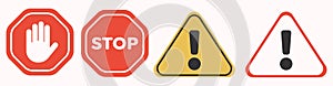 Stop great design for any purposes. Symbol, logo illustration. Icon no entry. Sign forbidden vector
