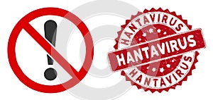 Stop hanta virus stock illustration	