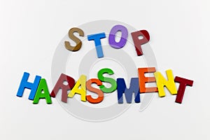 Stop harassment bullying angry hate fear racial discrimination