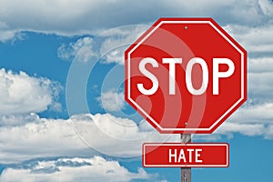 Stop Hate Sign