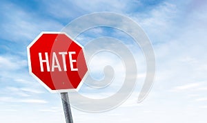 Stop Hate Stop Sign