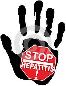 stop hepatitis illustration