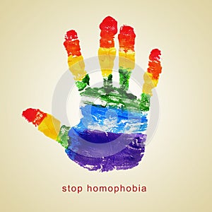 Stop homophobia photo