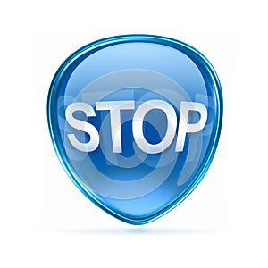 Stop icon blue.