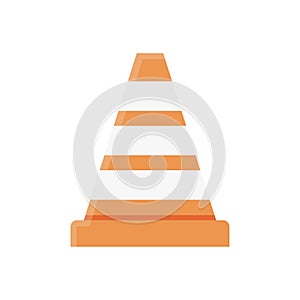 Stop vector flat color icon