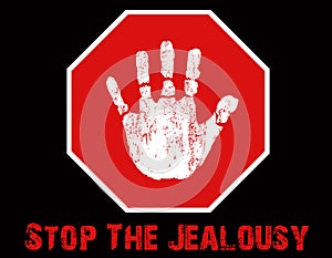 Stop The Jealousy Illustration