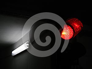 Stop light in the tunnel