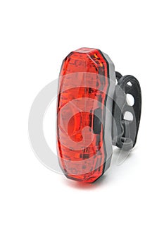 Stop lights for a bike on a white background