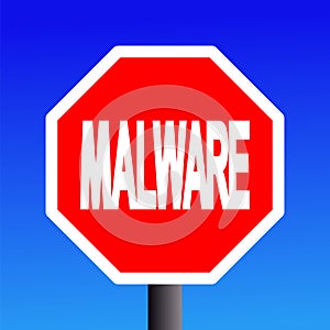 Stop Malware sign