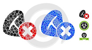 Stop Meat Eating Composition Icon of Circles