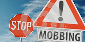 Stop mobbing, in German