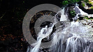 Stop Motion of a Water Flowing out Continuously From a Waterfall