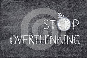 Stop overthinking watch photo
