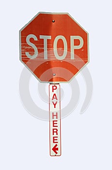 STOP and Pay Here 01