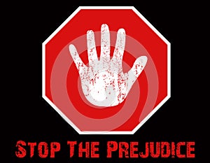 Stop The Prejudice Illustration photo