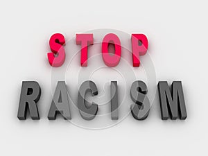 Stop Racism Concept