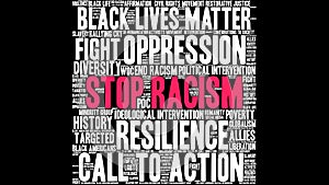Stop Racism Word Cloud