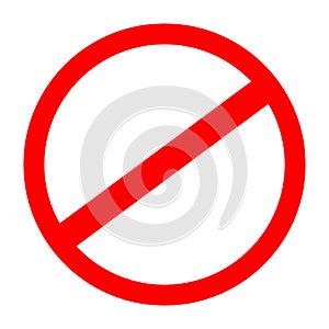 Stop red sign icon, do not enter. Warning stop sign - vector