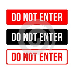 Stop Restriction Do not enter logo sign design vector icon