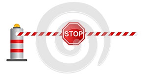 Stop road barrier,