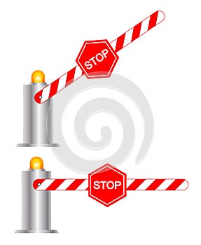 Stop road barrier