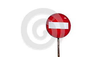 Stop road traffic sign