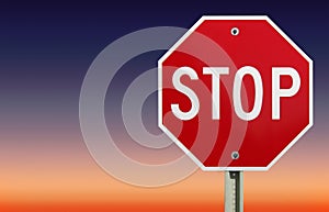 Stop sign