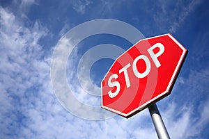 Stop sign photo