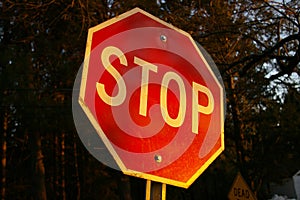 Stop sign