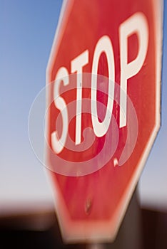 Stop Sign Blurred Motion