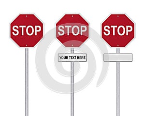 STOP Sign - Isolated - Blank